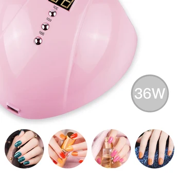 

1 pc Gel UV LED Nail Lamp Nail Dryer 36W Gel Nail Polish LED UV Light with 3 Timers Professional Nail Art Tools Accessories LD04