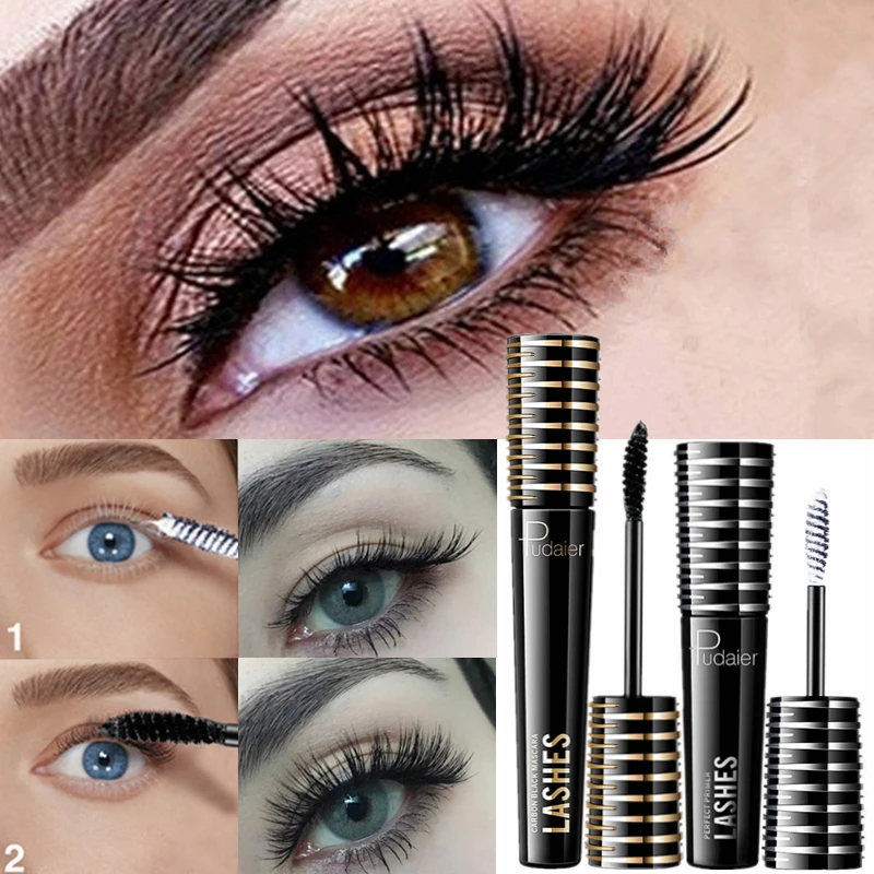 

Mascara Before Use Base Cream Waterproof Keep Eyelash Thick Black White Lengthening Extensions Eyes Makeup 4d Silk Fiber Mascara