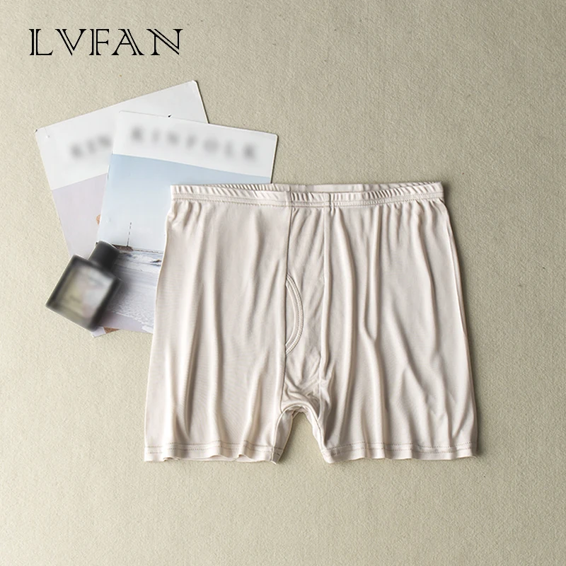 

3 Pcs/lot Womens Underpants Silk Boxer Shorts Open Crotch Breathable Sports Underwear Youth Male LVFAN TGS-005