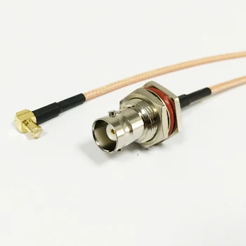 

New BNC Female Jack Connector Switch MCX Male Plug Right Angle Connector RG316 Wholesale Fast Ship 15CM 6" Adapter
