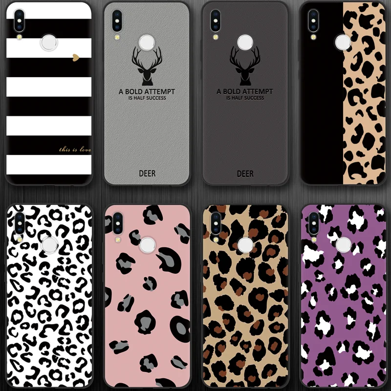 

For TPU Huawei P20 Lite P30 Pro P10 P8 P9 mini 2017 Mate 20 Pro P Smart 2019 Black Leopard luxury Fundas For huawei Mate 20 Case
