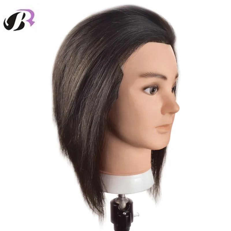 New Arrival Male 10 inch Mannequn Head With 100% Natural Human Hair Training Hairstyles Dummy Doll Head With Free Stand Holder New Arrival Male 10 inch Mannequn Head With 100% Natural Human Hair Training Hairstyles Dummy Doll Head With Free Stand Holder