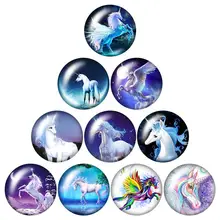 Единорог Ежик Фокс Би божья коровка 10 шт. Смешанные 12 мм/16 мм/18 мм/25 мм круглый фото стекло кабошон демо плоской задней делая выводы