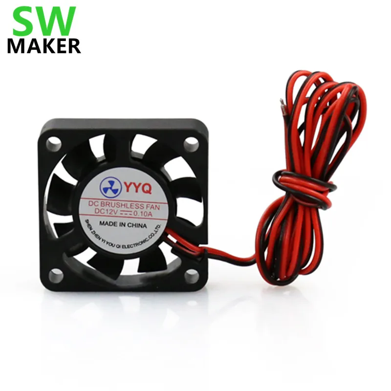 

SWMAKER 2pcs 12V / 24V DC brushless extruder fan 40x40mm 4010 for ANET A8 , PRUSA 3d printer parts