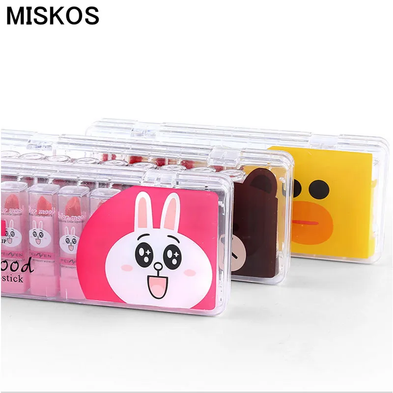 

Kawaii Kit Lip Stick Set 10pcs Makeup Mini Lipstick Palette Cute Matte Batom Set Mate Batom Red Blam Lasting Lip Kit Maquillage