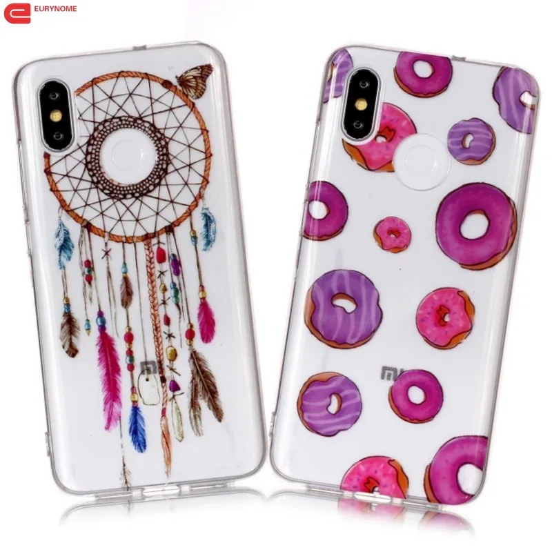 Case For Xiaomi MI 8 MI8 Case Cartoon Flower Soft TPU Transparent Cover For Xiaomi Mi 8 Mi8 Phone Case For Xiaomi 8