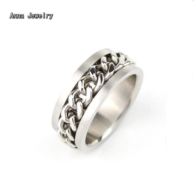 Ring With Chain In Middle