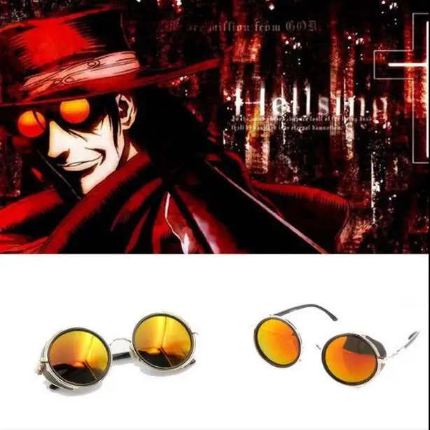 Cosplay&ware Anime Hellsing Alucard Vampire Hunter Tailored Cosplay Glasses Sunglasses Orange Prop Costume Glass -Zentai shop online HTB1v4KEa.D1gK0jSZFGq6zd3FXaG.jpg