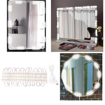 

Led Mirror 60 Vanity LED Makeup Mirror Lights Dimmable Bulb Light String Hand Mirror