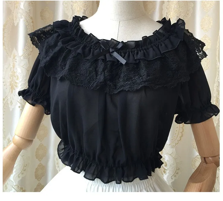 16 New Women Tube Top Loyal Princess Lace Embroidery Ruffled Puff Sleeve Ruffle Basic Vintage Tube Tops White Black Pink Red 5
