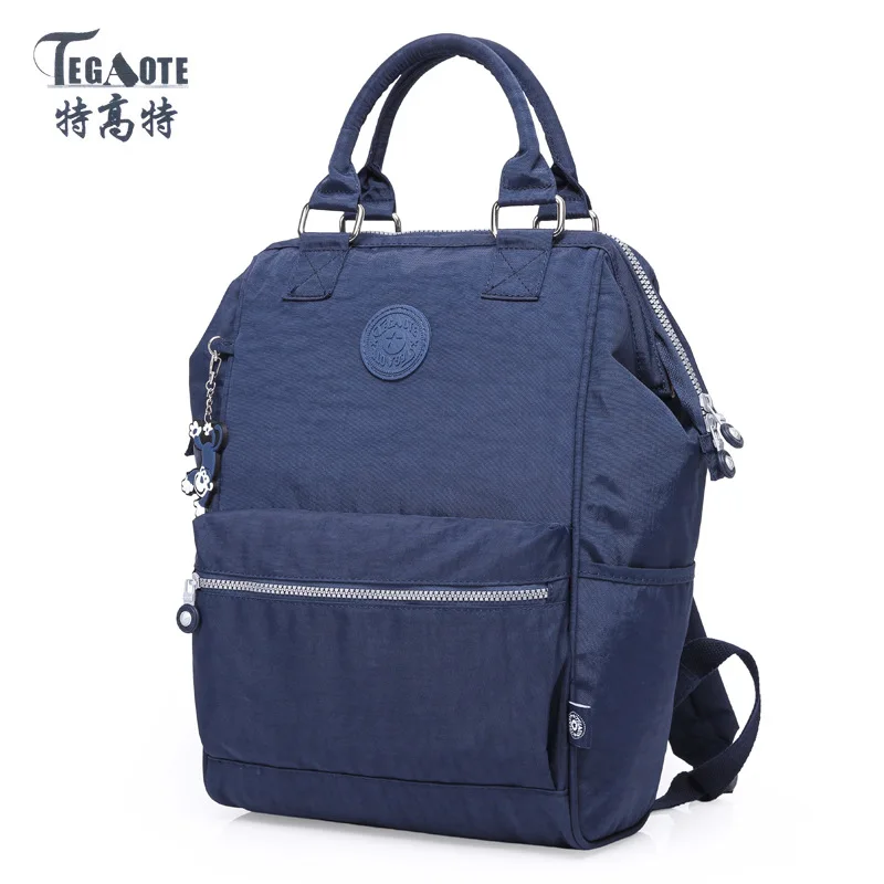 TEGAOTE 2017 La escuela Mochila para chica adolescente Mochila femenina mochilas impermeable de Nylon Casual mujeres portátil Mochila