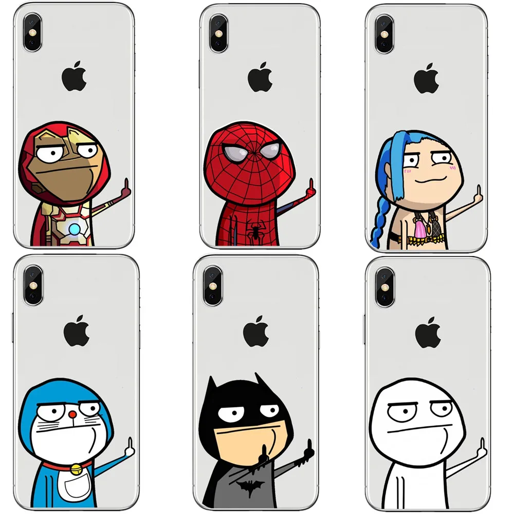Чехол для телефона с рисунком iphone 6s 7 8 plus X XS Max XR мягкий силиконовый защитный чехол