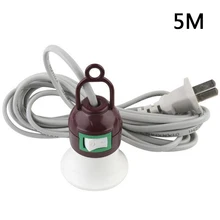 E27 10 а/220 В Цоколи с 3 м 5 м шнур питания независимый кнопочный переключатель штепсельная вилка США винт интерфейс держатель лампы