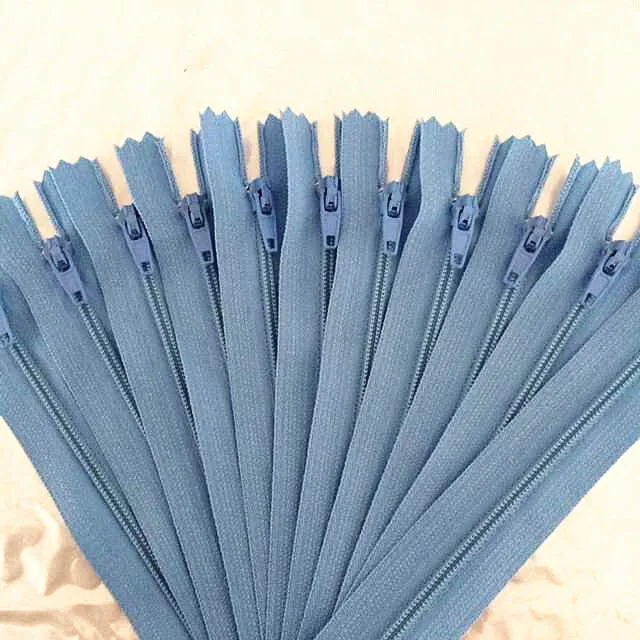 50 шт.#3 15-50 см(6-20 дюймов) нейлоновые катушки молнии портной канализации ремесло Crafter's& FGDQRS(20 цветов - Цвет: Lake blue