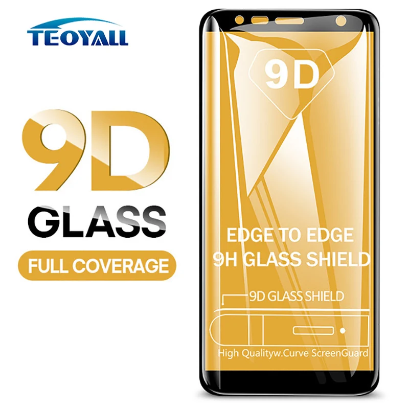 TeoYall 9D полное Защитное стекло для Samsung Galaxy J4 J6 J8 PLUS 2018 защита экрана A8s A9 A7