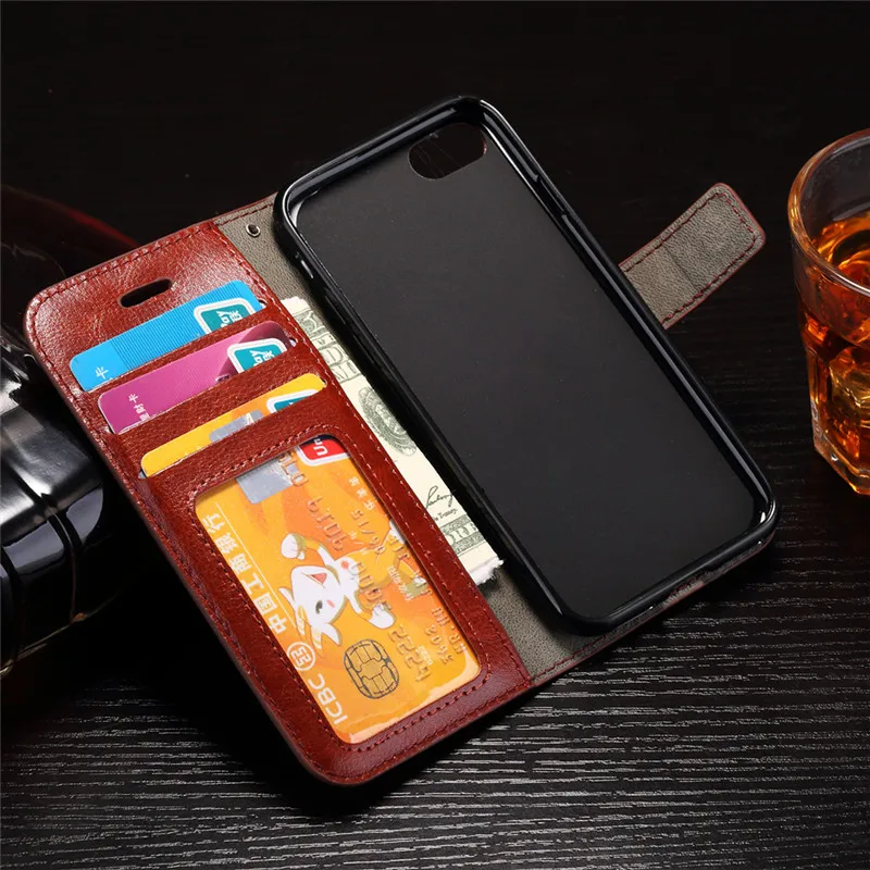 Кожаный чехол книжка в стиле ретро для iPhone 6 s S 5 5S 5SE 7 8 Plus X XR XS MAX 6Plus 7Plus Plus|case for