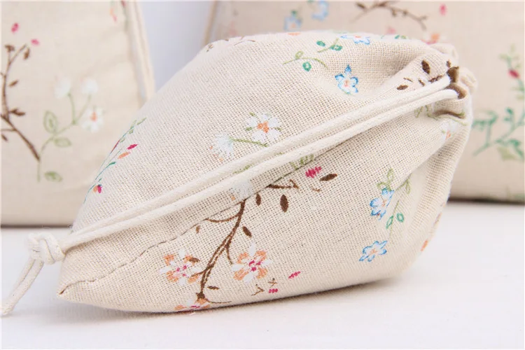 ETya многоразовая сумка для покупок из эко-хлопка на шнурке с цветочным принтом для женщин и мужчин, сумка для покупок, сумки для хранения, подарочная сумка