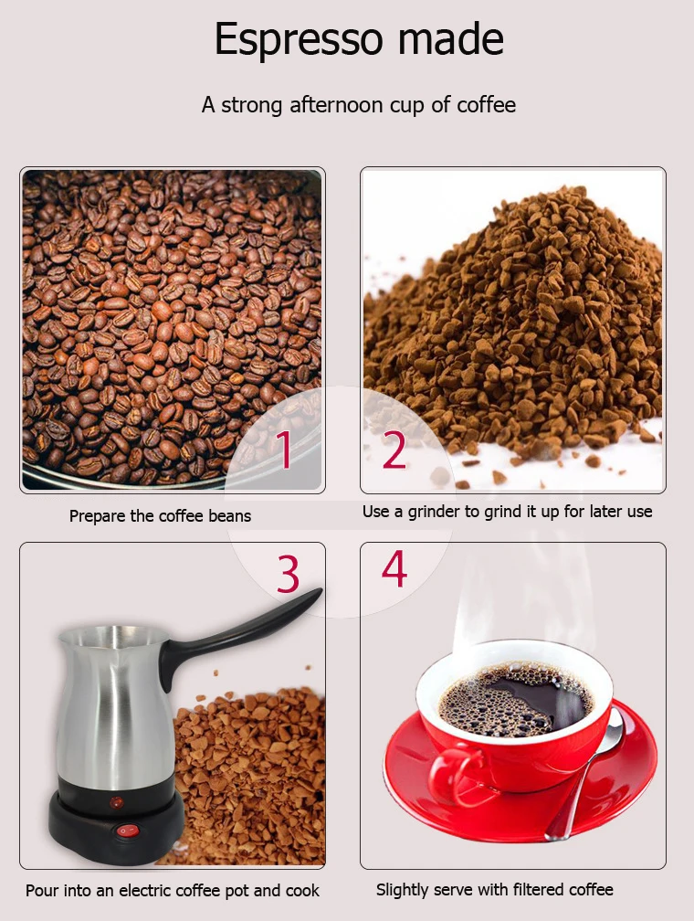800 w máquina de café 304 aço