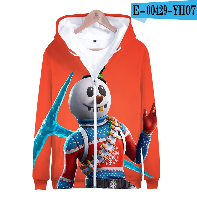 

Fortnit Battle Royale Zipper Sweatshirt 3D Print Sweatshirt Kids Game Clothes Children Battle Royale Clothes Kid Clothes Funny