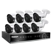 TMEZON 2.0MP 8CH камера безопасности системы рекордер с 8x Крытый/Открытый камера, обнаружение PIR и обнаружение движения