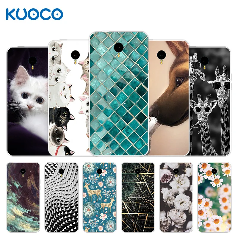 

5.5 inch Case for Meizu M1 Note Back Matte Cover Giraffe Design Silicon Soft TPU for Meizu M1 NOTE Meilan Note 1 Phone Cases