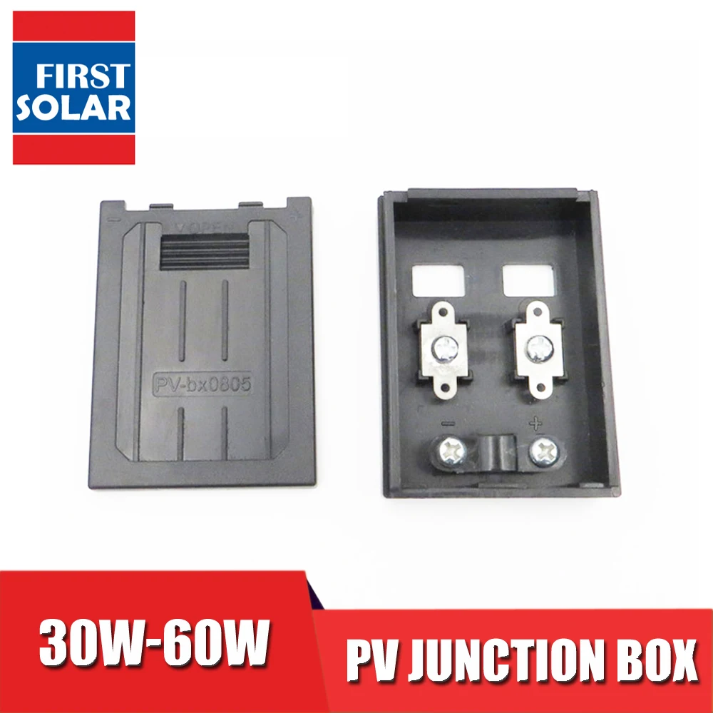 

30W 40W 50W 60W Solar Junction Box for Solar Panel connect PV junction box solar cable connection