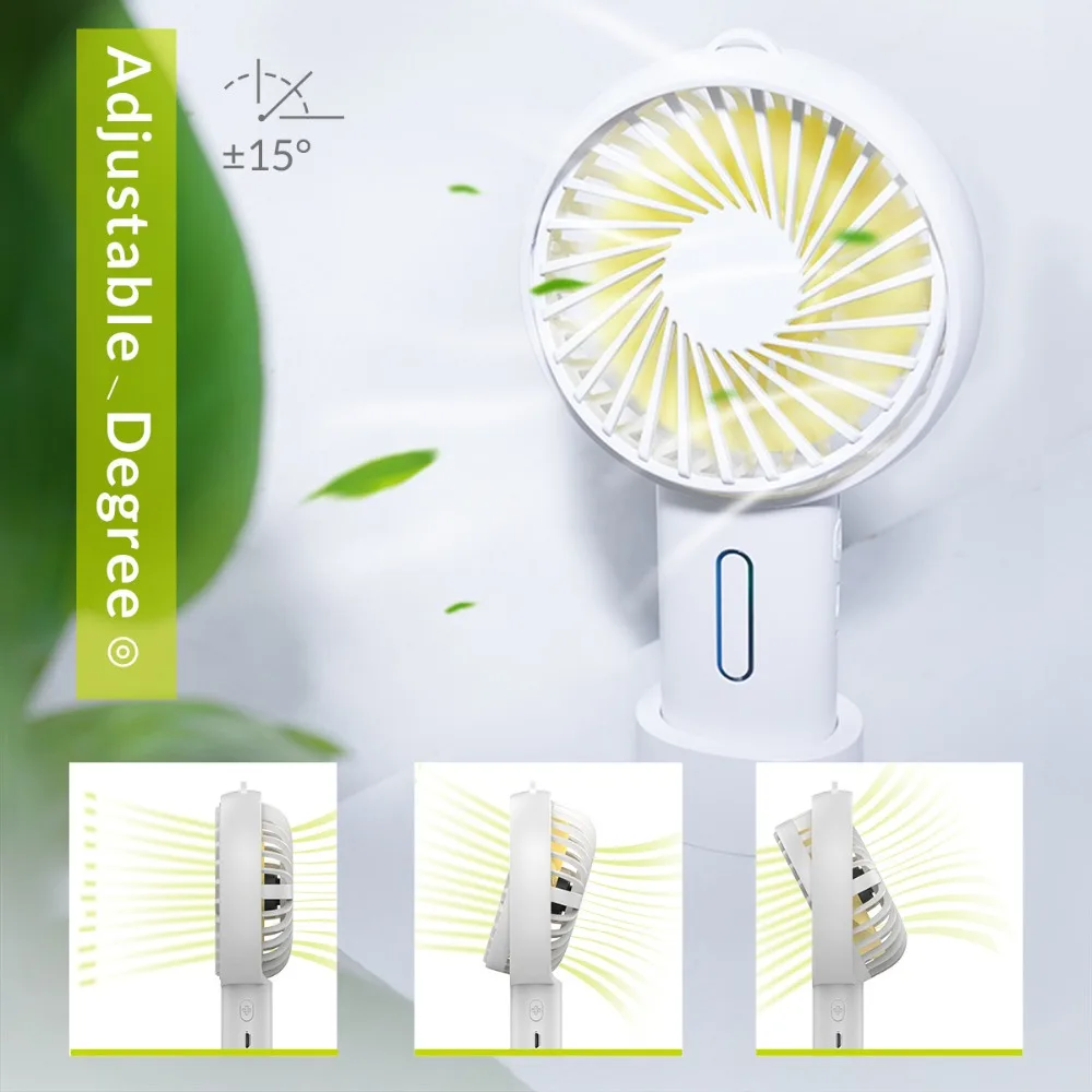 ORICO Mini USB Fan Portable Handheld Fan Desktop USB Rechargeable Air Cooling Fan For Home Office 4
