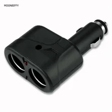 MOONBIFFY Dual cigarette lighter car Lighter Charger Socket Splitter 12V Car Cigar Lighter Socket Double Dual Adapter Splitter