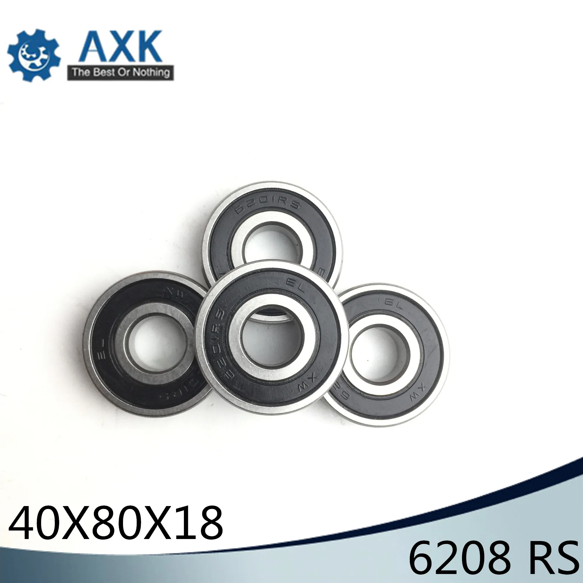 6208RS Bearing ABEC-3 (1 PCS) 40x80x18 mm Deep Groove 6208-2RS Ball Bearings 6208RZ 180208 RZ RS 6208 2RS EMQ Quality