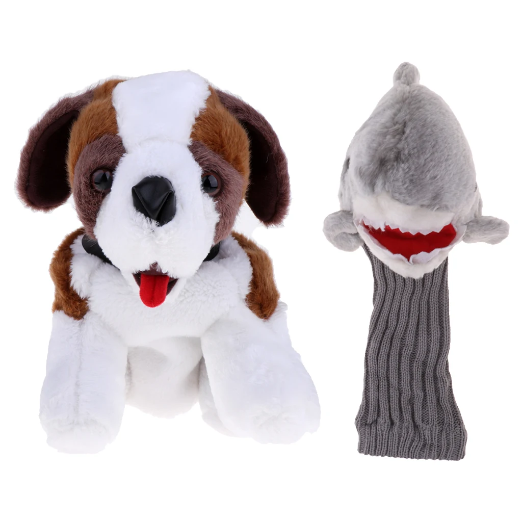 2 PCS Sports Headcovers Wood Club Cover for 460 Cc Driver Fairway Hybrid Golf Headcovers