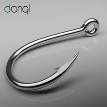 DONQL 50 шт., телефон с бородкой, одинарный круг, искусственная Высокоуглеродистая сталь, Морской рыболовный крючок, аксессуары для ловли нахлыстом, Снасть DONQL 50 шт., телефон с бородкой, одинарный круг, искусственная Высокоуглеродистая сталь, Морской рыболовный крючок, аксессуары для ловли нахлыстом, Снасть