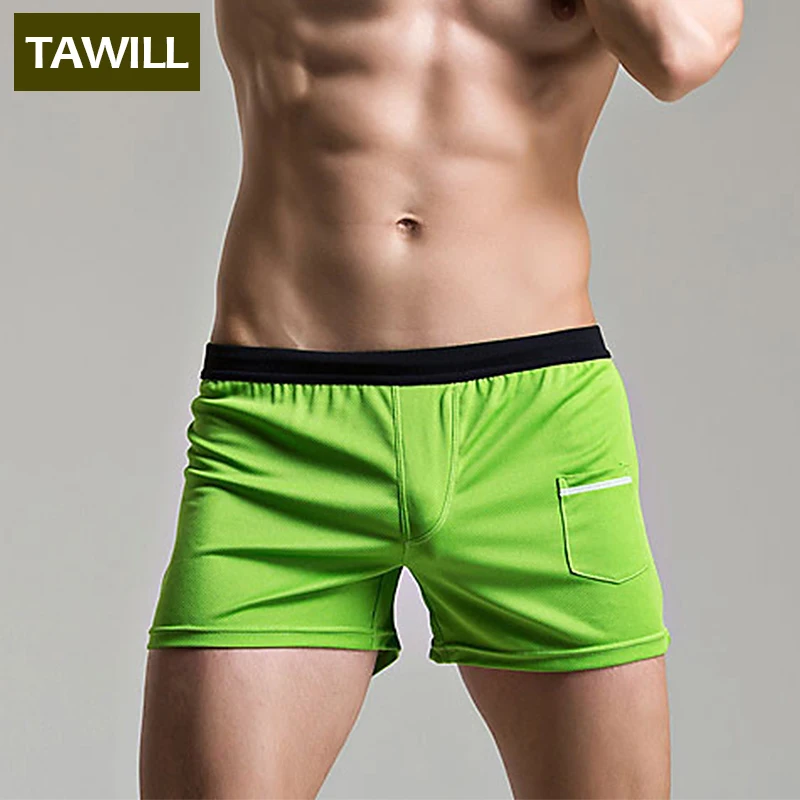 TAWILL Brand 2018 Solid Quick Dry Sexy Men Underwear Boxer Shorts