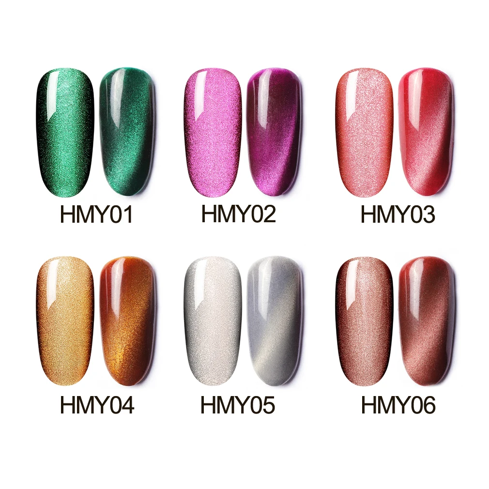 FairyGlo 10ml 5D Wide Line Cat Eye UV Gel Polish Chameleon Cat's Eyes Nail Gel Polish Magentic Nail Gel Varnish Enamel Lacquer