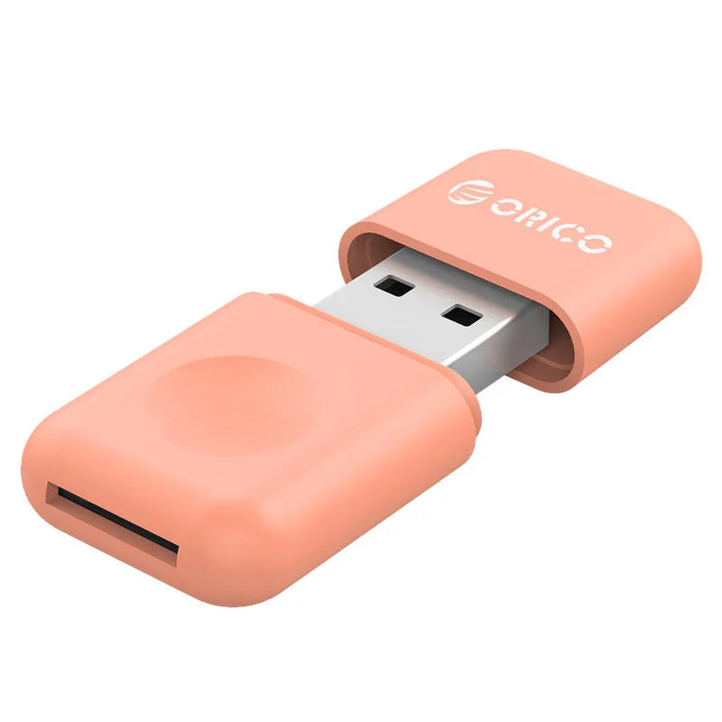 ORICO CRS12 USB3.0 TF кард-ридер портативный многофункциональный SuperSpeed 5 Гбит/с Совместимость с OTG для Windows, Mac OS и Linux - Цвет: Orange