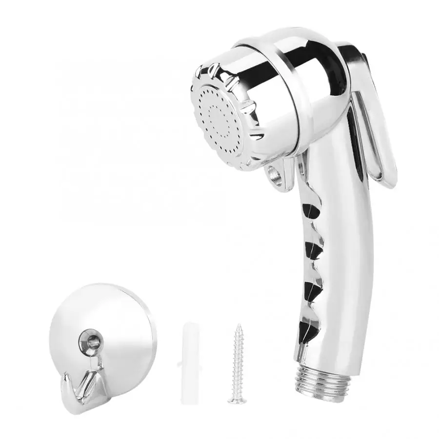 G1/2" Adjustable Bidets Spray Shower Head with Hook Handheld Toilet Diaper Bidet Sprayer Kit showerhead self cleaning faucet