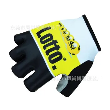 

Pro tour team lotto jumbo Cycling gloves GEL shock absorption high quality summer half finger Bike Guante Size m-XL