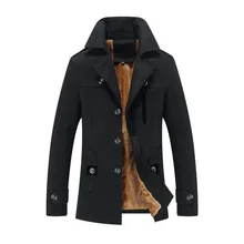 Тонкий отложной воротник Abrigos Hombres