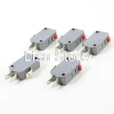 250VAC 16A SPDT 1NO 1NC 3P Красный Мгновенный кнопочный ограничитель микропереключатель |