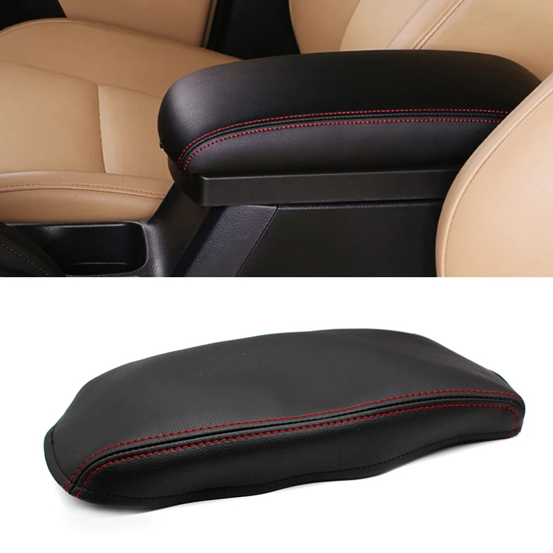 

For Toyota RAV4 2016 2017 2018 Car Center Control Armrest Box Microfiber Leather Trim Cover