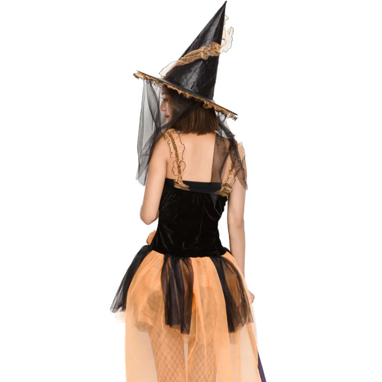 Umorden костюм ведьмы для карнавала, праздника, вечеринки, на Хэллоуин, для косплея, оранжевый, синий, Swallowtail, сетка, костюмы ведьмы, платье для женщин, для взрослых