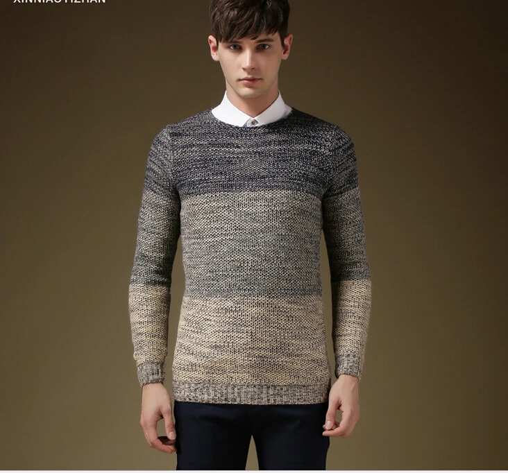 men's sweaters2015winter new brand fashion thick england men's sweaters pullovers slim fit 