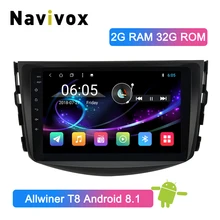 Navivox 2 Din Android 8.1 Car Multimedia Player GPS Radio Stereo Per Toyota RAV4 2007 2008 2009 2010 2011 Auto stereo di Navigazione