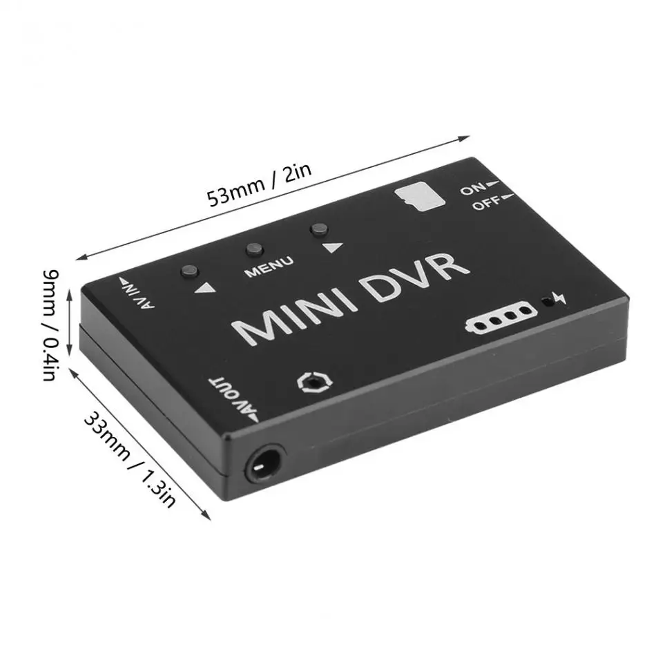 Мини FPV DVR Модуль NTSC/PAL переключаемый встроенный аккумулятор Видео Аудио FPV рекордер для RC моделей гоночных FPV дронов