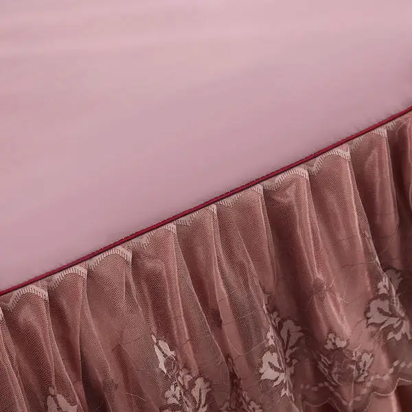 Качественное кружевное постельное белье Комплект Принцесса король/Полный/Королева Размер покрывала простыня+ 2 шт наволочки покрывало свадебный подарок