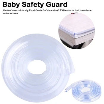 

Soft Silicone Bumper 1m Transparent Table Edge Furniture Corner Protectors Baby Safety Corner Protection Strip Guards