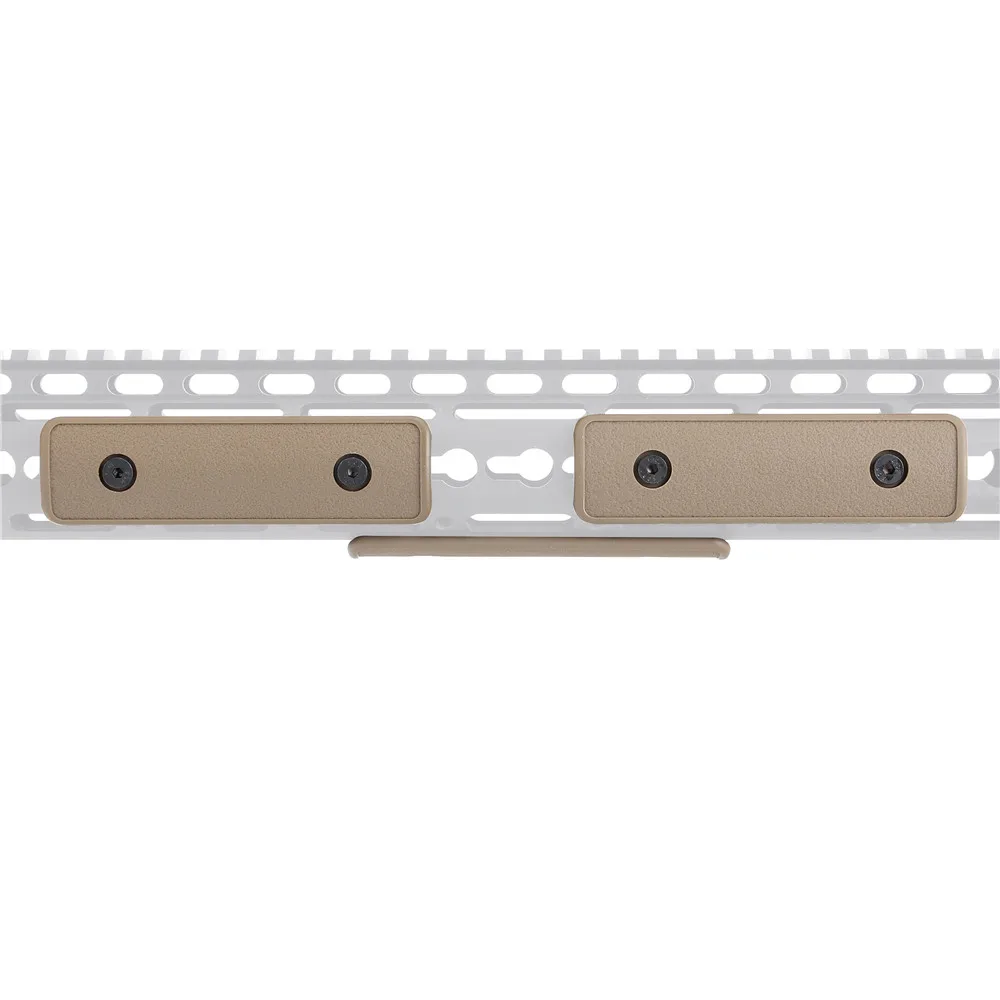 ohhunt 4 inch Polymer Keymod Rail Panel Handguard Cover Pack of 3 pieces Key Mod Tactical Hunting Accessory Black Tan Army Green (2)