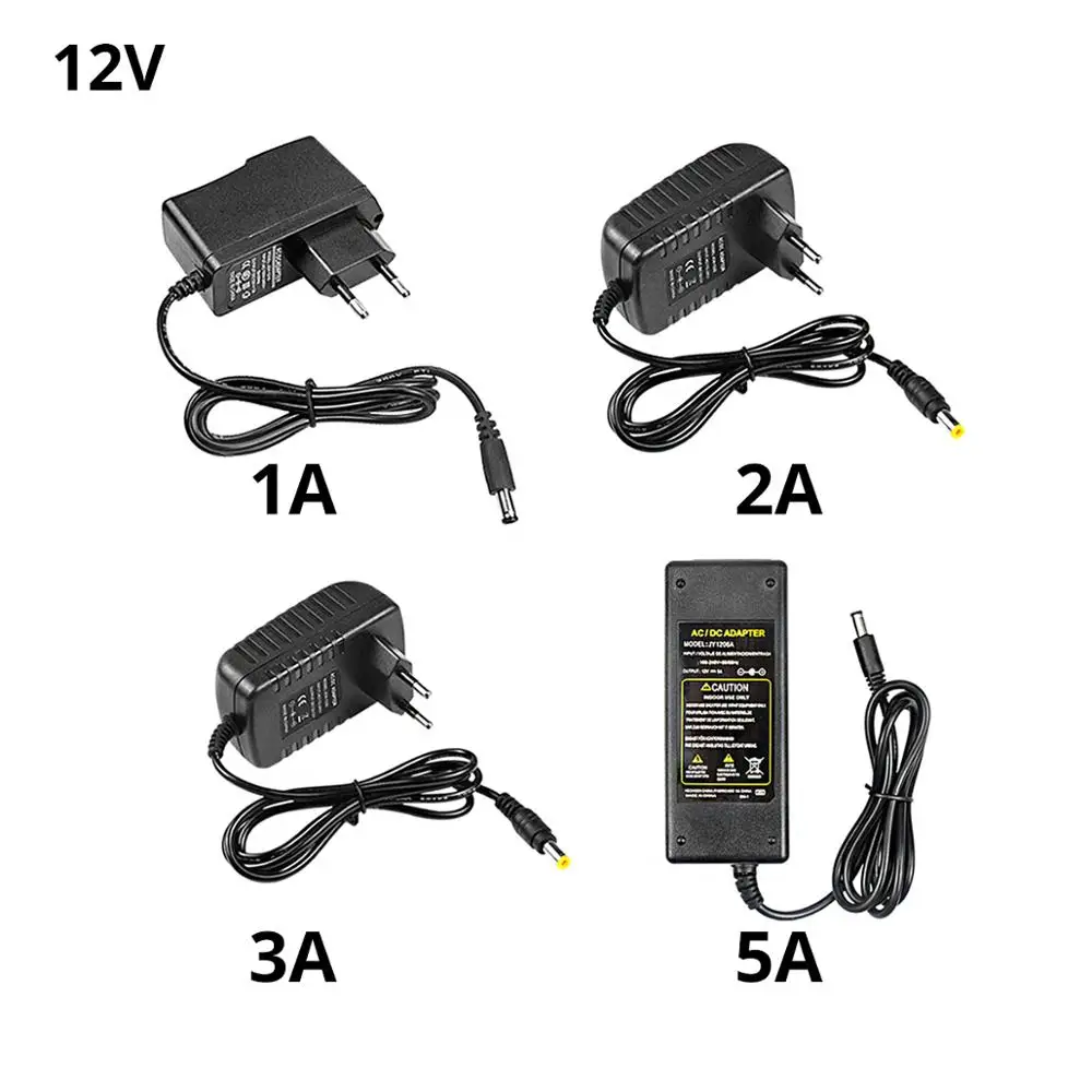 DC 5V 12V 24 V источник питания 1A 2A 3A 5A трансформатор освещения AC 220 240 к 5 12 Светодиодный