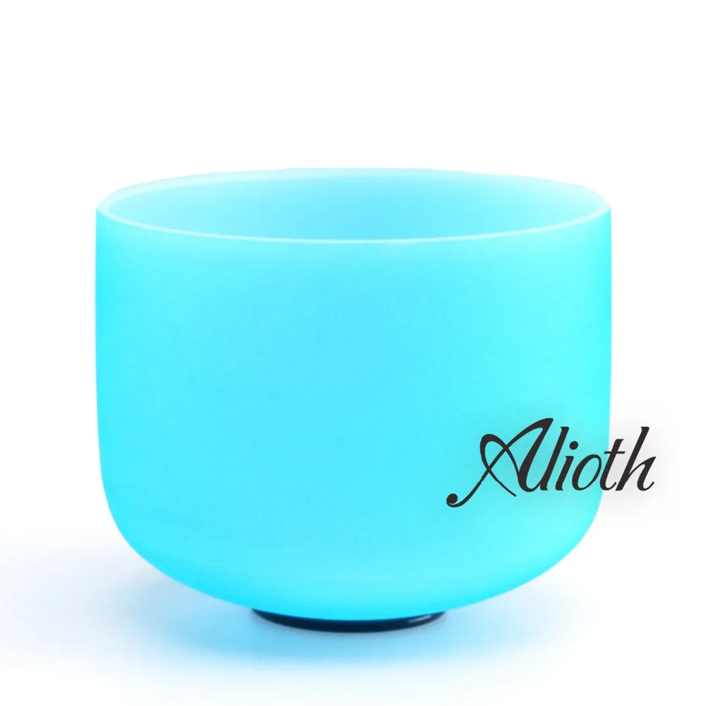 

8 Inch Blue Outside Colored G Note Crystal Singing Bowl for Throat Chakra Balancing/Yoga/Meditation/Sound Therapy