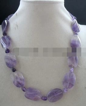 

Jewelr 004610 flat baroque necklace 19" nature