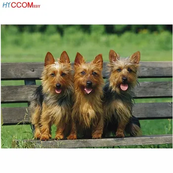 

5D DIY Diamond Embroidery animal dogs Cross Stitch Full Square / Round diamond painting Cute puppy rhinestones love gift